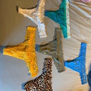 Lace thongs